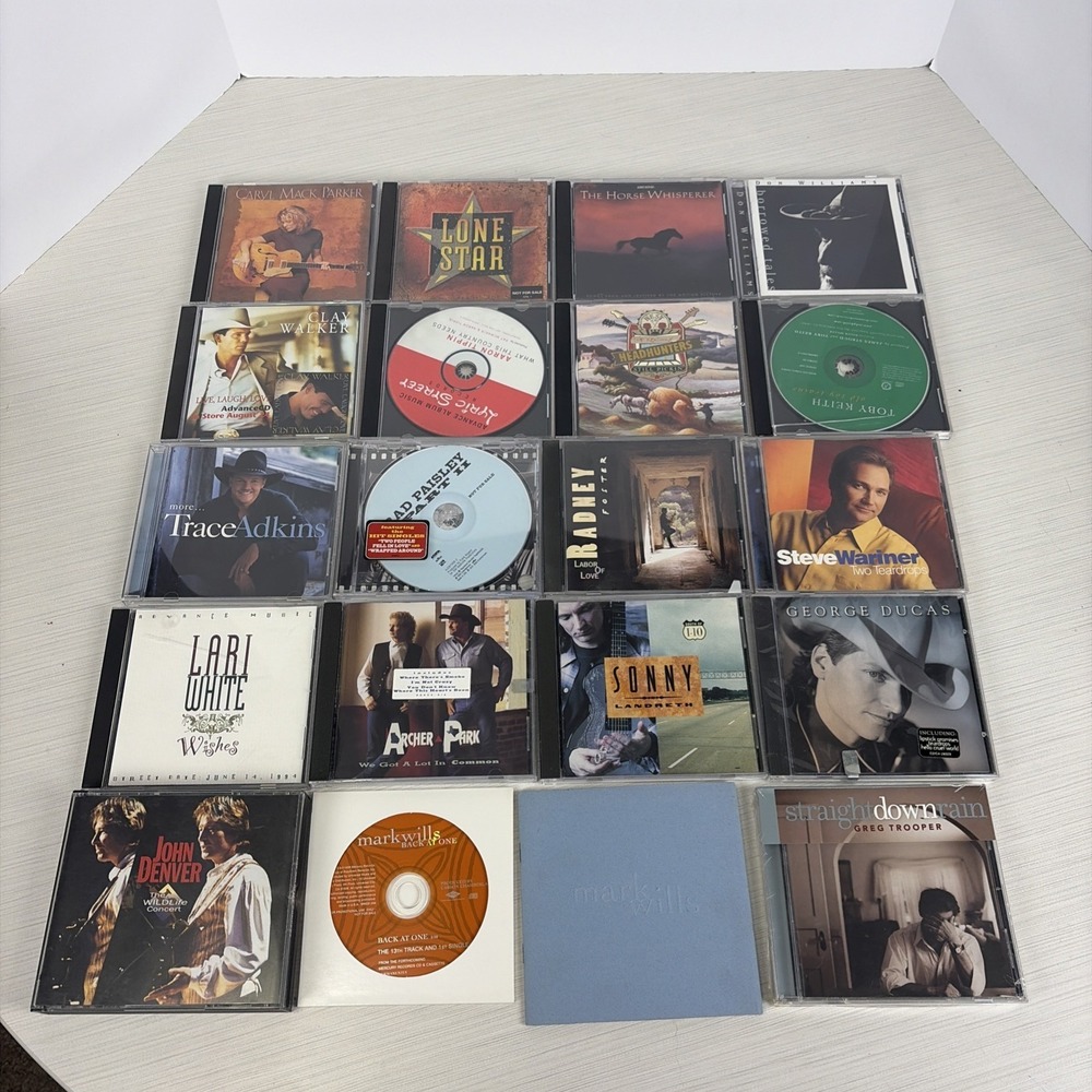 Lot Of 20 Country Music CD's Lone Star Brad Paisley John Denver Toby Keith